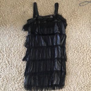 Flapper girl costume tassel dress